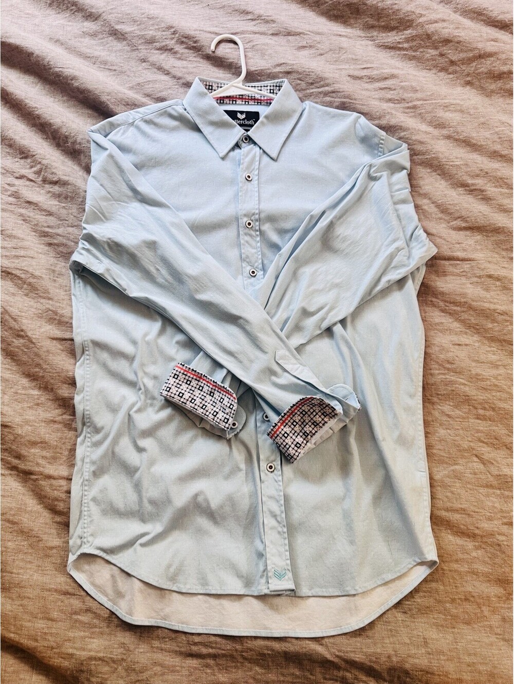 Buttercloth XL Tall Dark Blue Men's Shirt Longsleeve Button Up Performance - Picture 9 of 9